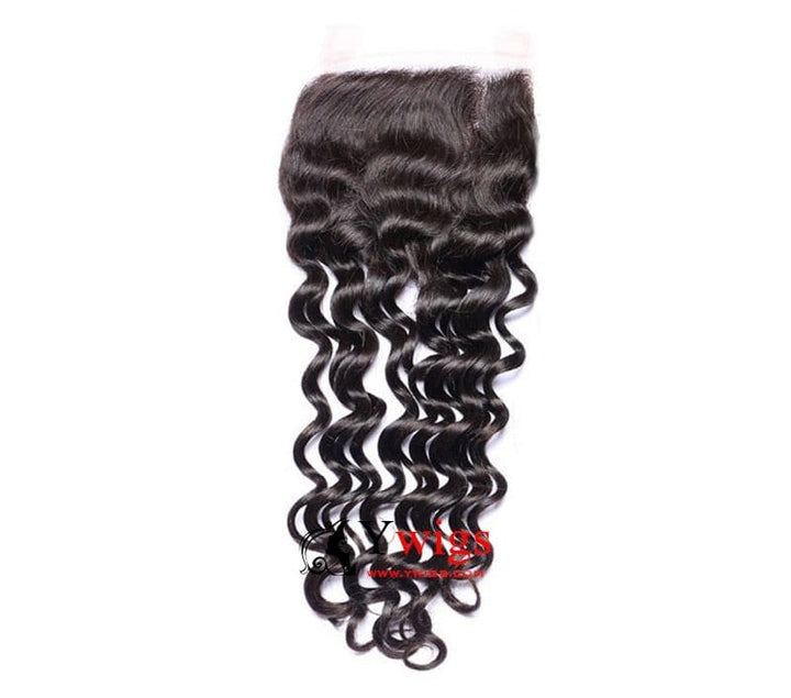 Natural Color Brazilian Hair Deep Curly 5x5 HD Lace Closure LSB10