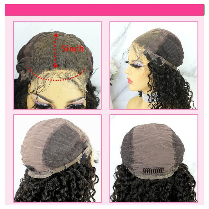 Joie - Kinky Curly HD Lace 5X5 Lace Closure Wig