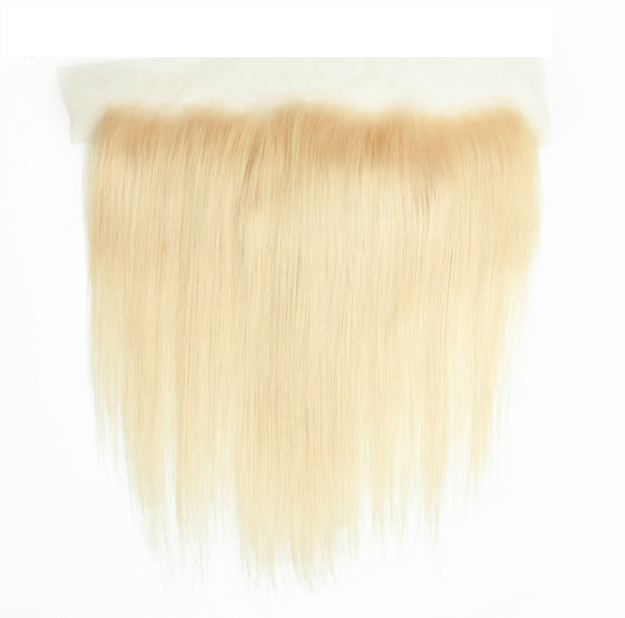 #613 Blonde Straight Brazilian Hair Bundles with HD Lace 13x4 Lace Frontal PLB01-#613