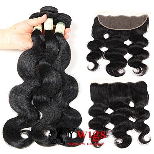 Body Wave Brazilian Hair Bundles with HD Lace 13x4 Lace Frontal PLB04