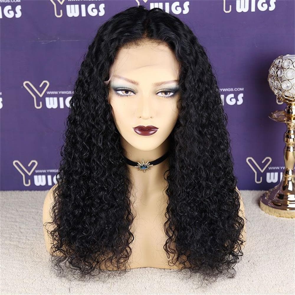 Curly Human Hair 13 x 6 Lace Front Wig A68