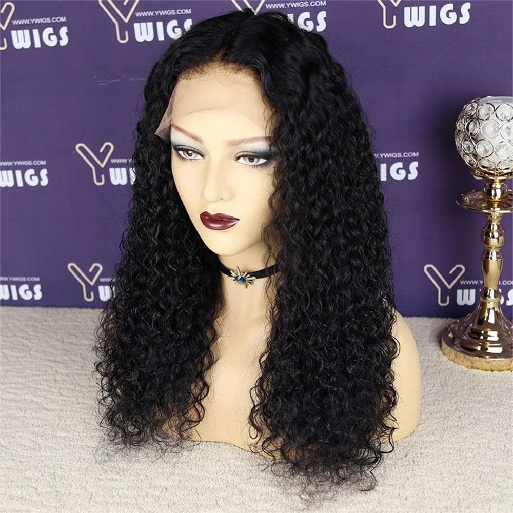 Curly Human Hair 13 x 6 Lace Front Wig A68