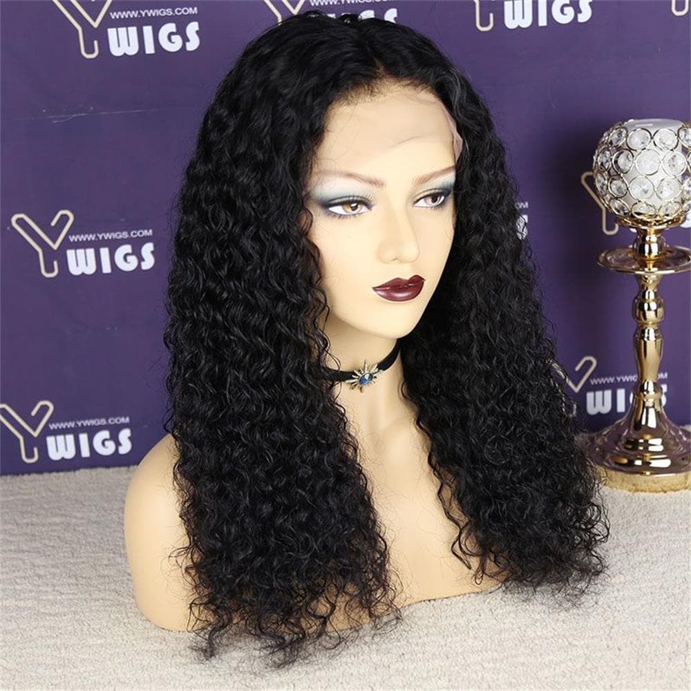 Curly Human Hair 13 x 6 Lace Front Wig A68