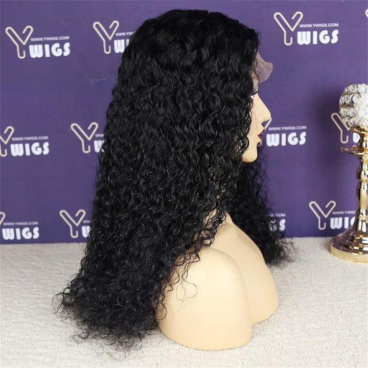 Curly Human Hair 13 x 6 Lace Front Wig A68