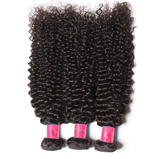 Deep Curly Brazilian Hair Bundles with HD Lace 13x4 Lace Frontal PLB10