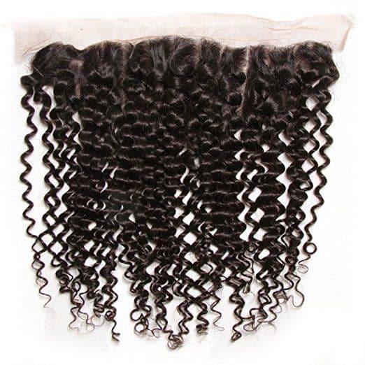 Deep Curly Brazilian Hair Bundles with HD Lace 13x4 Lace Frontal PLB10