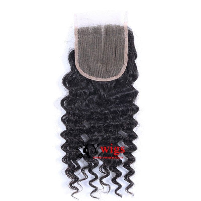 Deep Curly Brazilian Hair Bundles with 5x5 HD Lace Closure PSB10