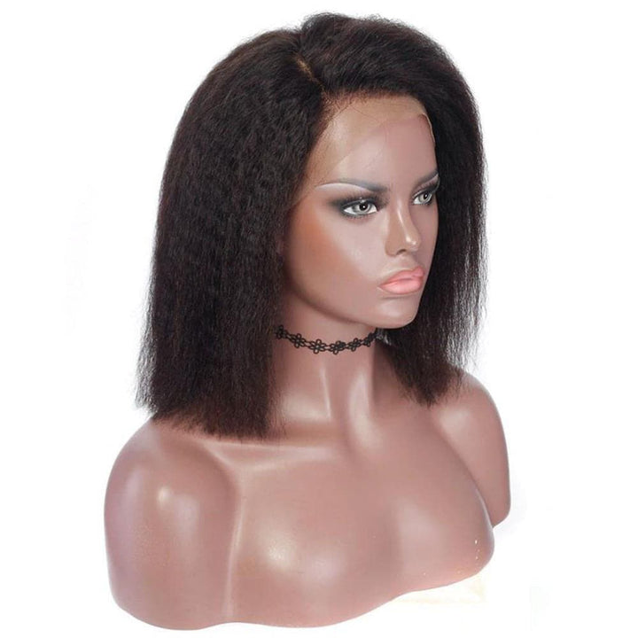 Kinky Straight 13 x 6 Lace Front Bob Wig BOB2S