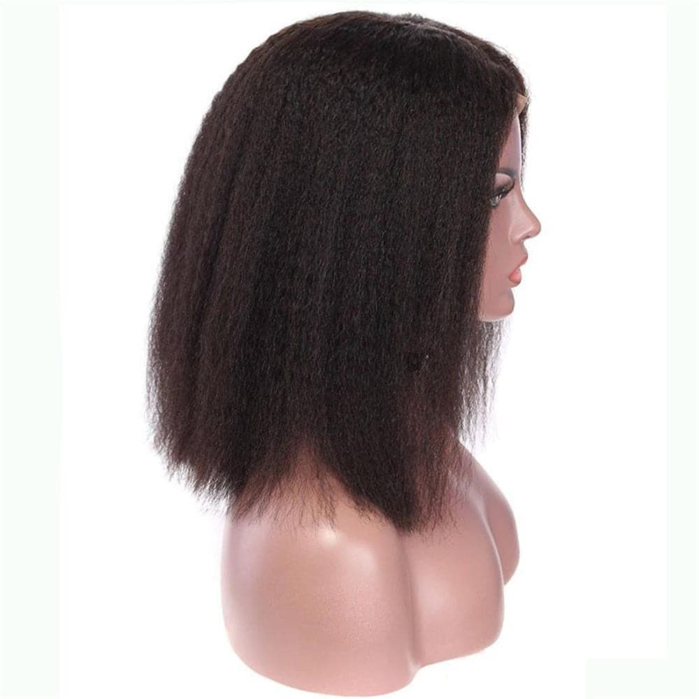 Kinky Straight 13 x 6 Lace Front Bob Wig BOB2S
