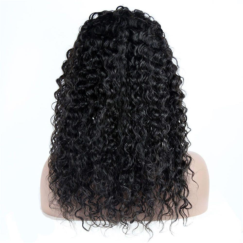Loose Curly Human Hair 13 x 6 Lace Front Wigs AFB67