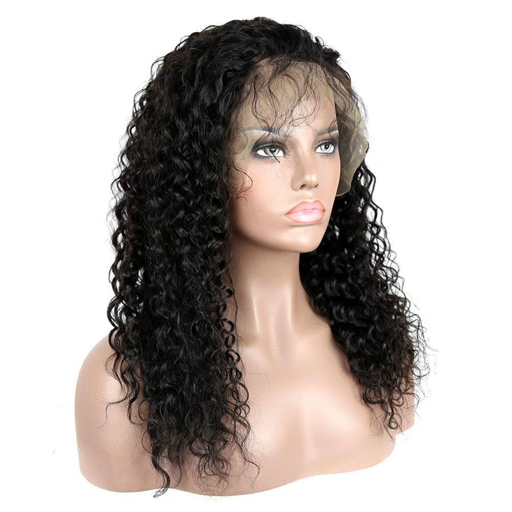 Loose Curly Human Hair 13 x 6 Lace Front Wigs AFB67