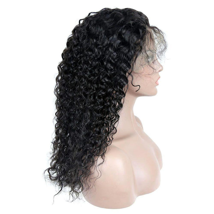 Loose Curly Human Hair 13 x 6 Lace Front Wigs AFB67