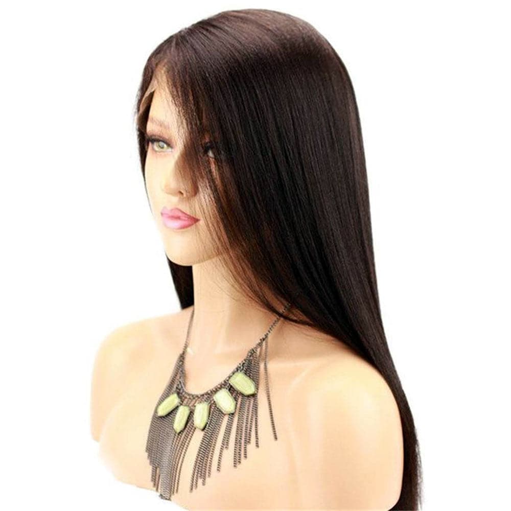 Yaki Straight Human Hair 13x6 Lace Front Wig AFB68